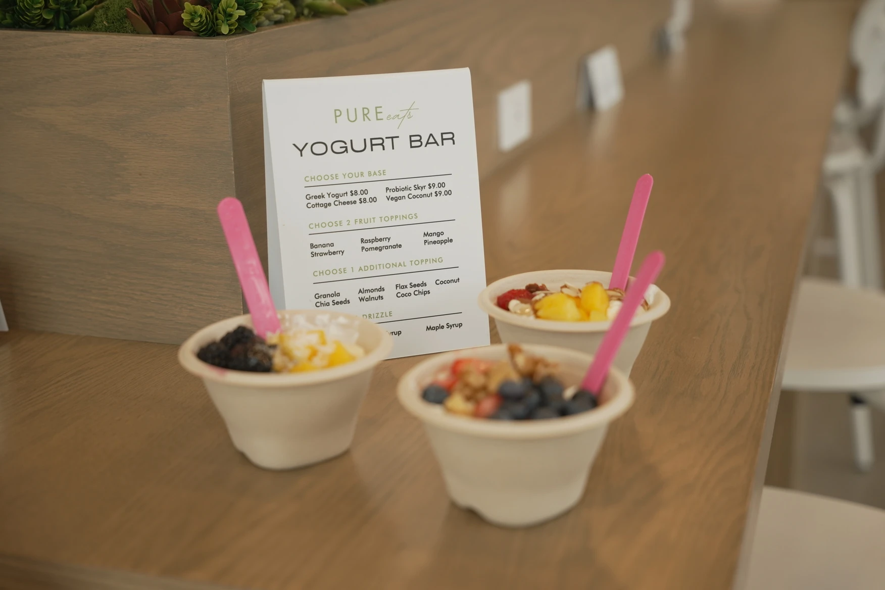 Pure Eats yogurt bar