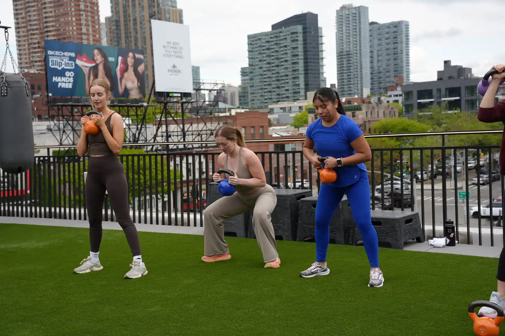 cut waist and grow glutes vibe rooftop