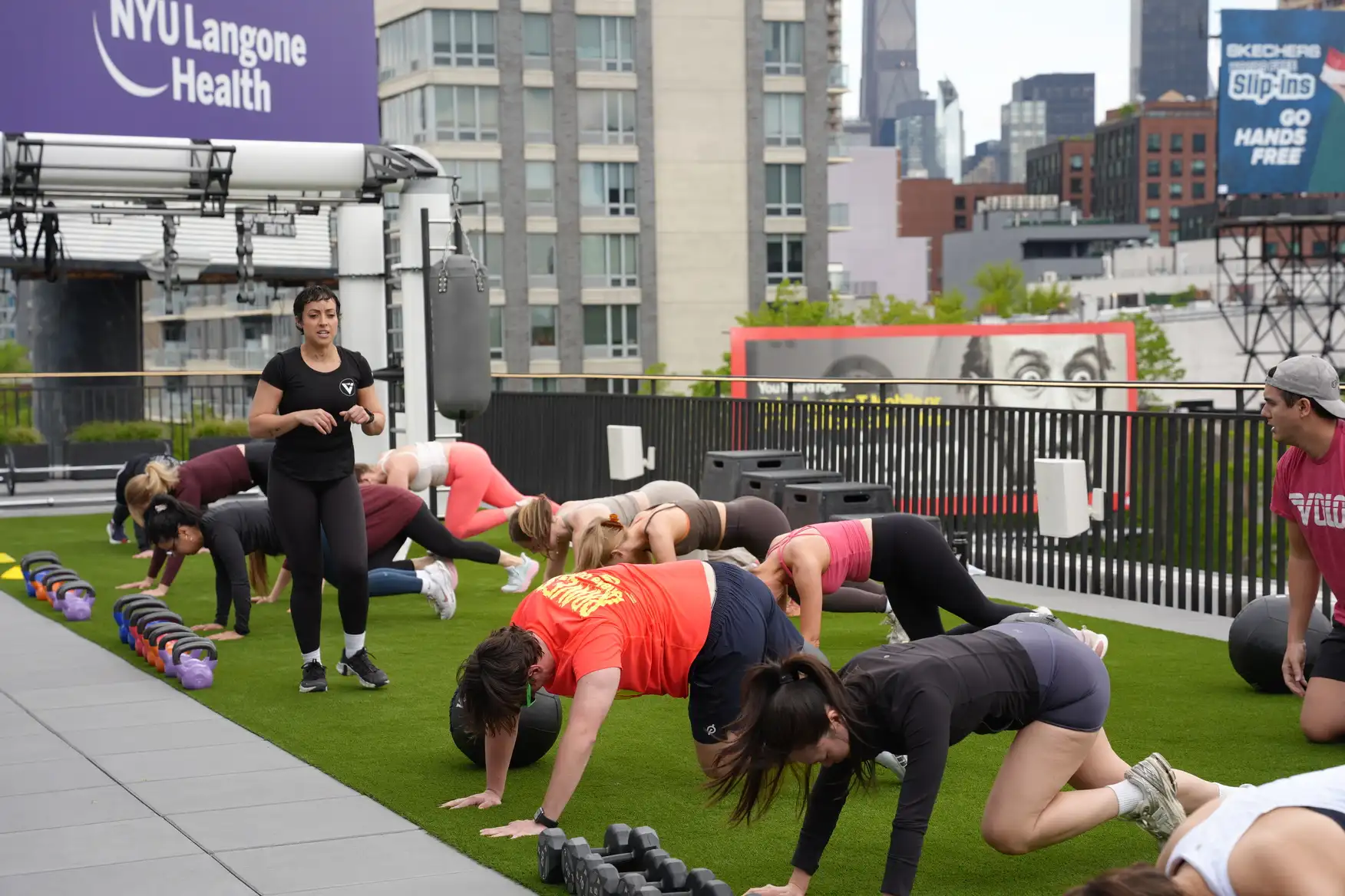 lose weight rooftop work out