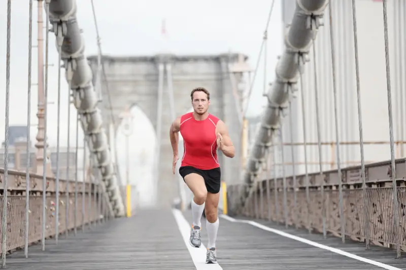Man Running outside