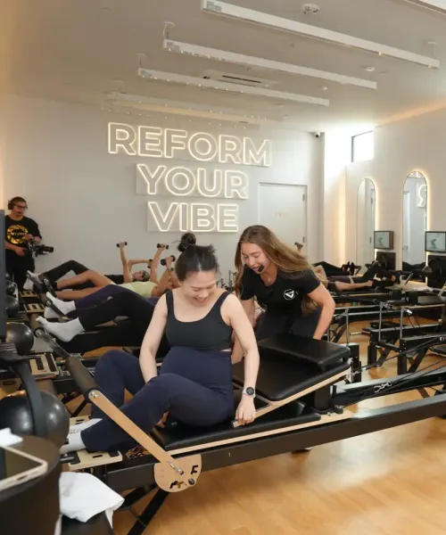 Gym pilates reformer